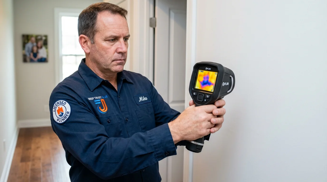 Thermal imaging leak detection by Johns Plumbing LLC in Tullahoma